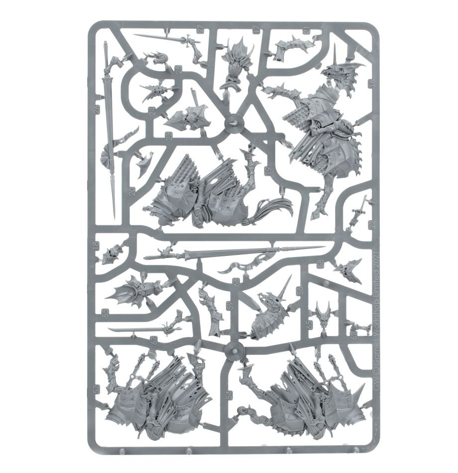 Soulblight Gravelords: Blood Knights sprue contents - Loaded Dice