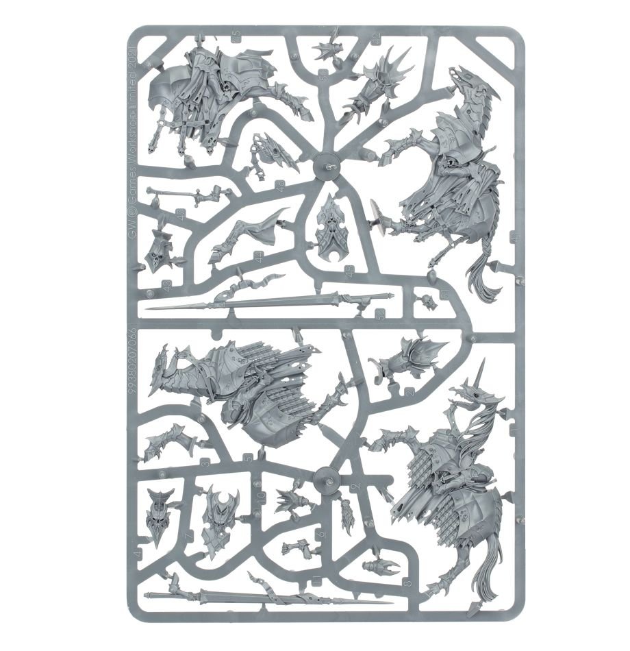 Soulblight Gravelords: Blood Knights sprue contents - Loaded Dice