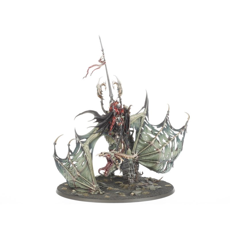 Soulblight Gravelords: Prince Vhordrai Lord/Crimson Keep painted miniature - Loaded Dice