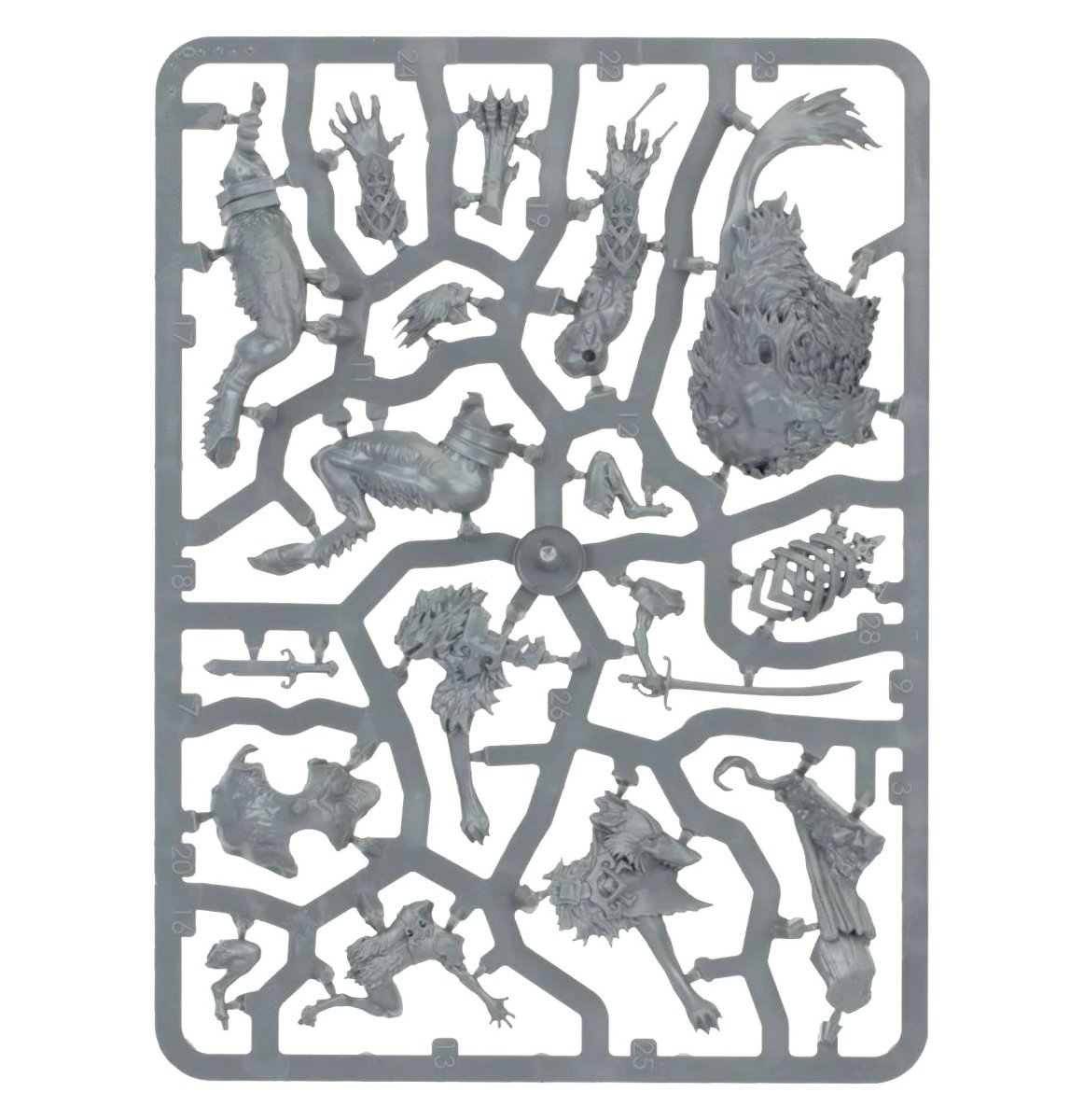 Soulblight Gravelords: Radukar the Beast sprue contents - Loaded Dice