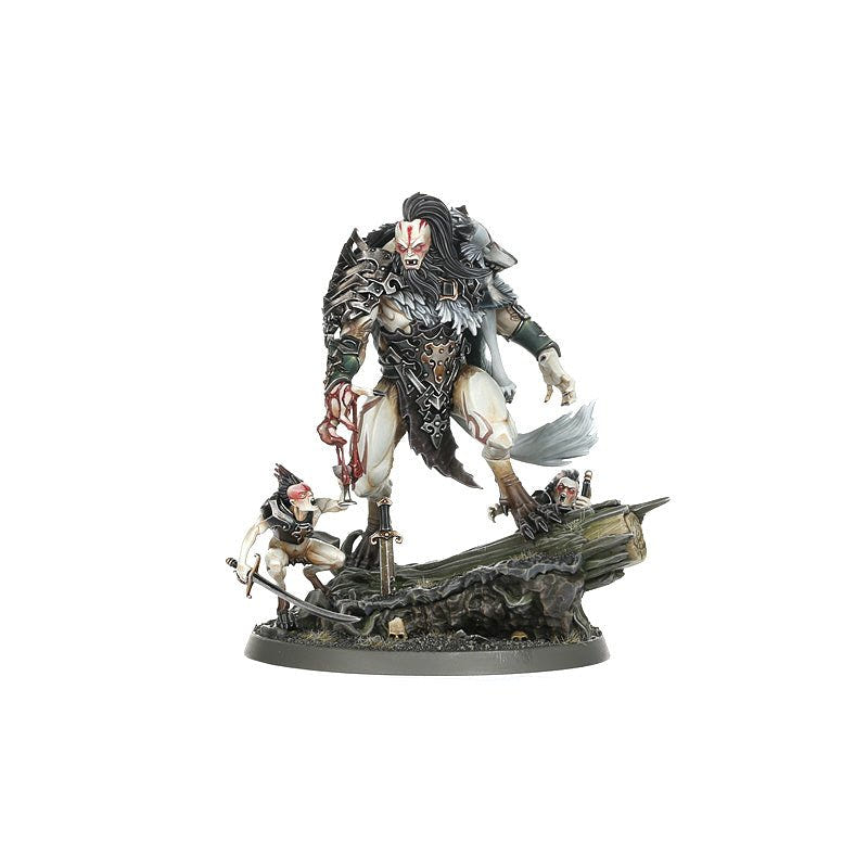 Painted Soulblight Gravelords Radukar the Beast shown smaller to indicate scale