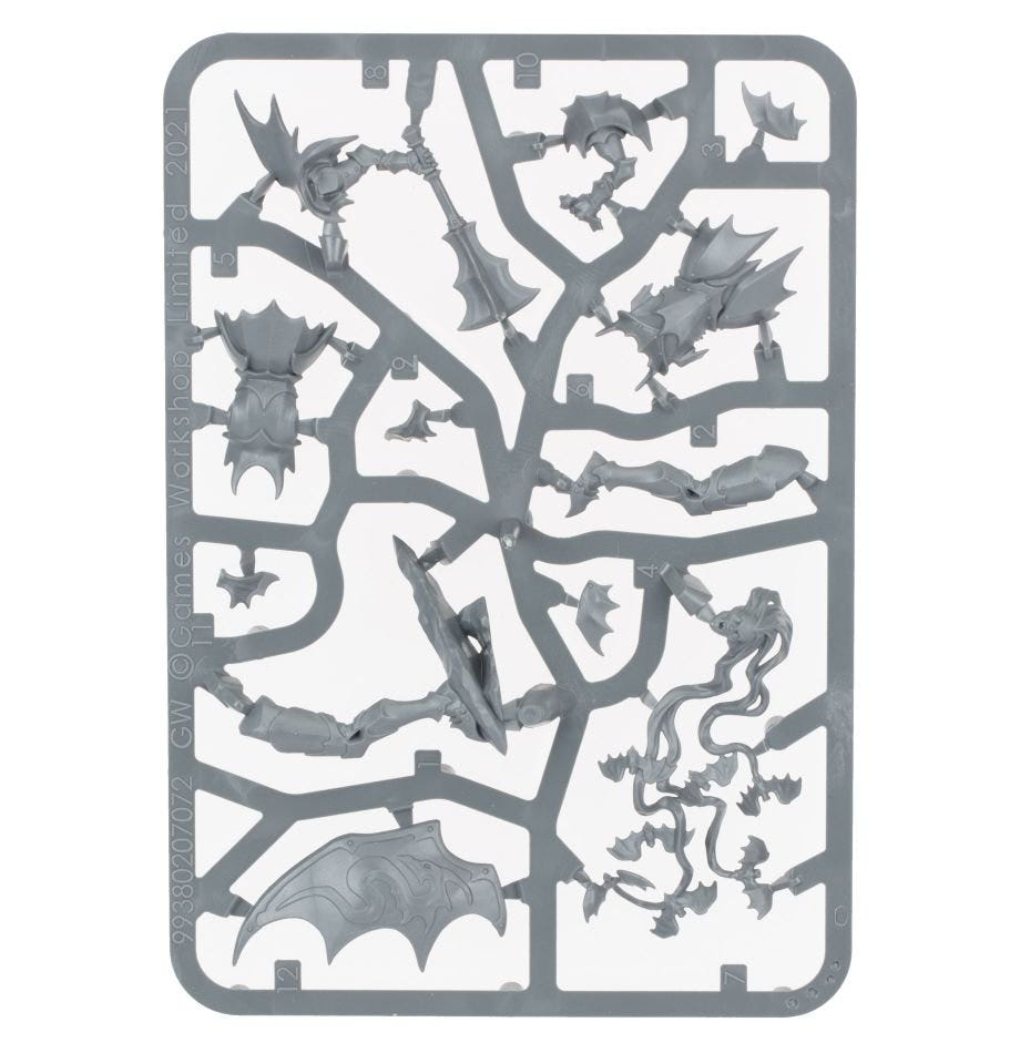 Soulblight Gravelords Vampire Lord unpainted plastic sprue, frame 1 of 1