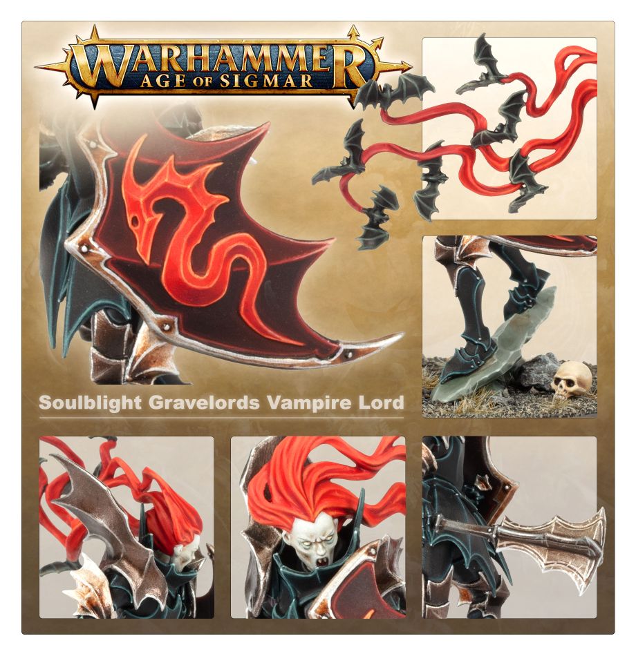 Soulblight Gravelords: Vampire Lord model detail - Loaded Dice