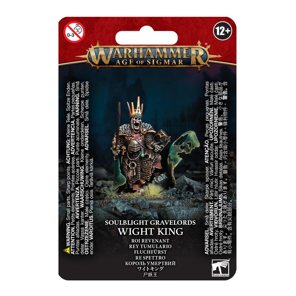Warhammer Age of Sigmar Soulblight Gravelords Wight King miniature in blister packaging