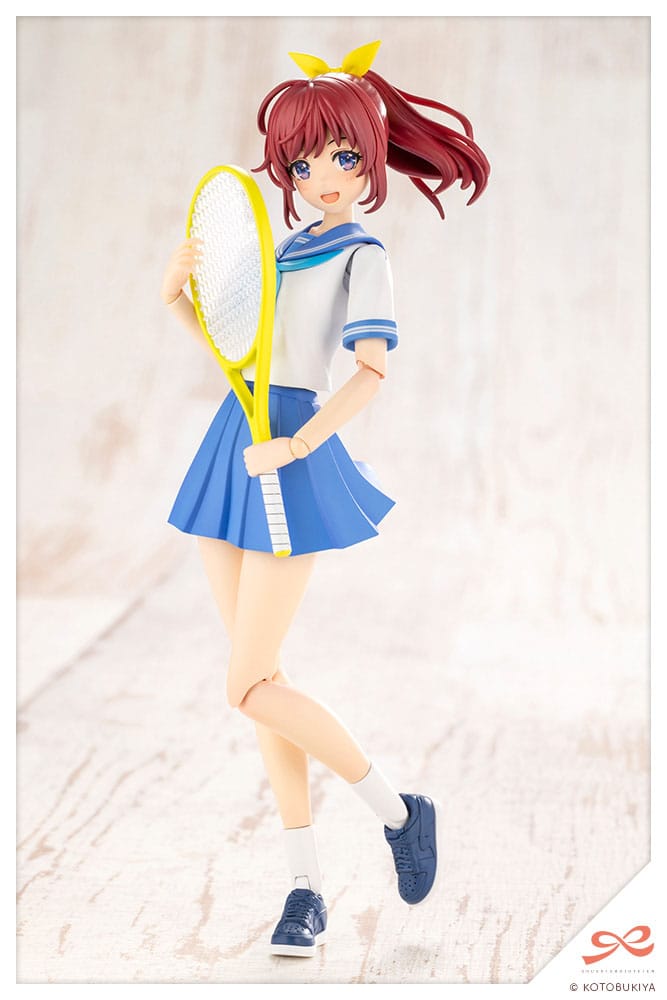 Sousai Shojo Teien Club Manager holding a yellow tennis racket, front view