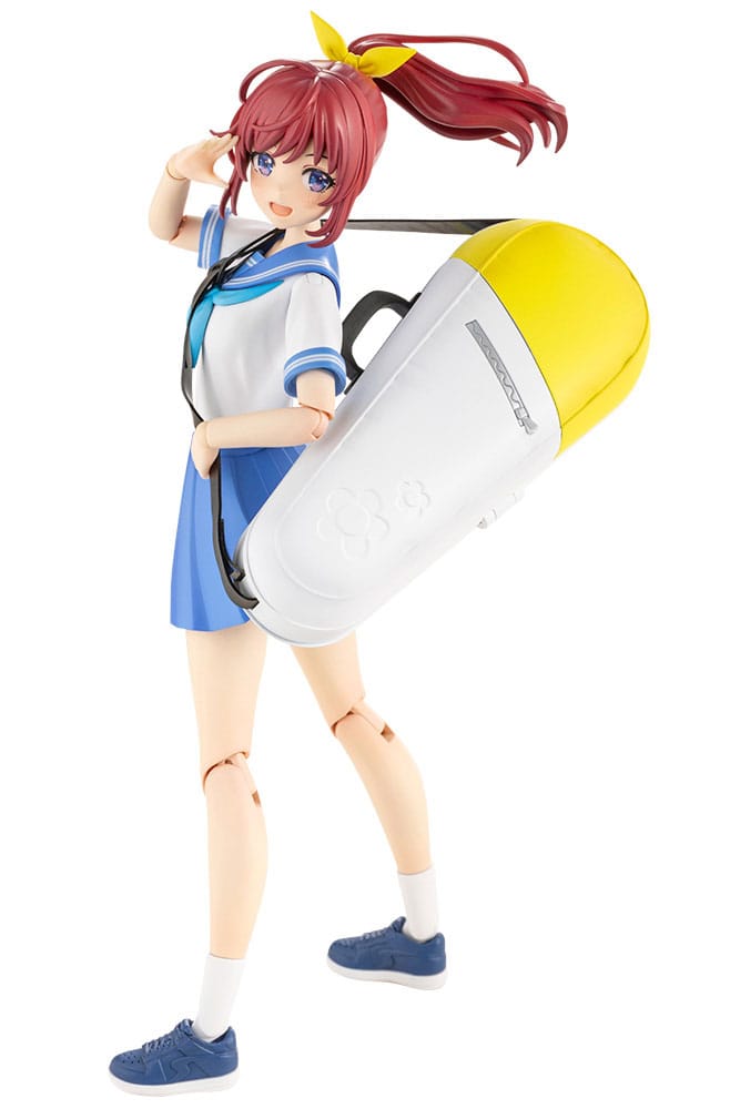 Kotobukiya Sousai Shojo Teien Club Manager kit in sailor uniform carrying a white racket bag