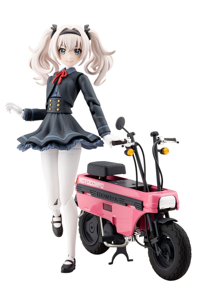 Kotobukiya Sousai Shojo Teien Emma Koishikawa Nocturne kit with pink Honda Motocompo scooter