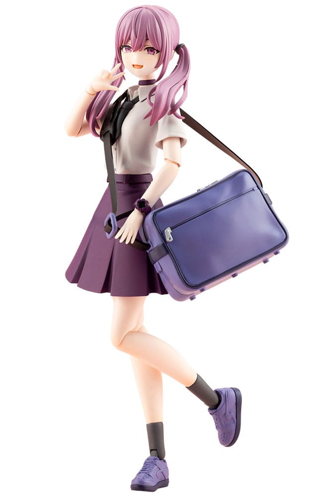 Kotobukiya Sousai Shojo Teien Little Devil Twin Tails kit in school uniform with shoulder bag