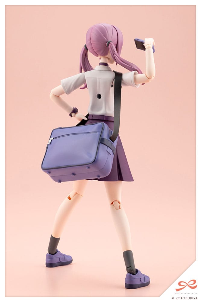 Sousai Shojo Teien Little Devil Twin Tails rear view with bag and phone