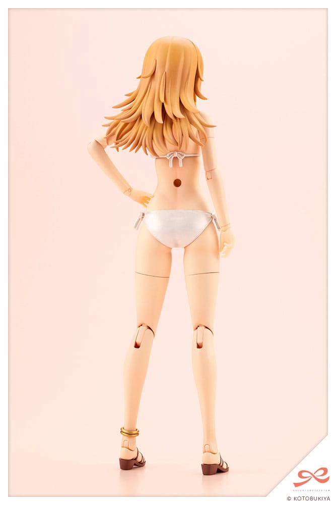 Seira Ichijo Swim Style kit rear view showing wavy layered hair and white bikini