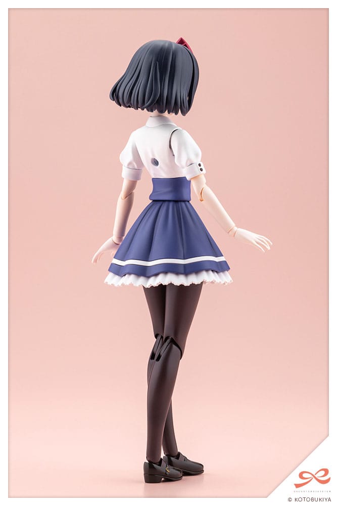 Sousai Shojo Teien Snow White rear view showing black bob hair and red bow