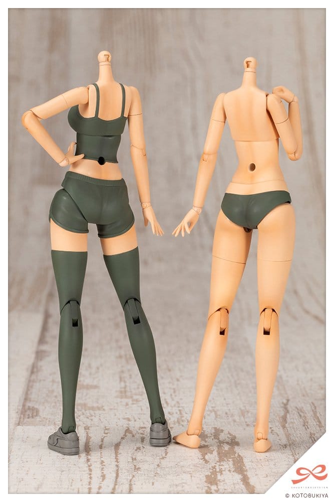 Sousai Shojo Teien Training Wolf loungewear and innerwear bodies, rear view