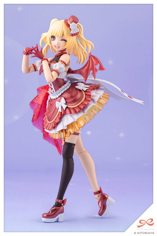 Sousai Shojo Teien Yue Kisaragi Strawberry Moon striding pose in velvet red dress