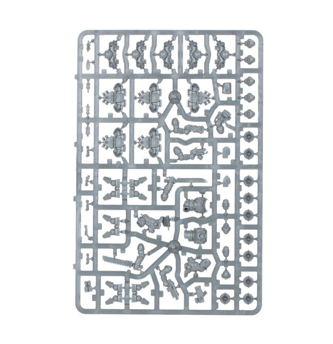 Space Marines Assault Intercessors with Jump Packs unpainted plastic sprue, frame 2 of 2