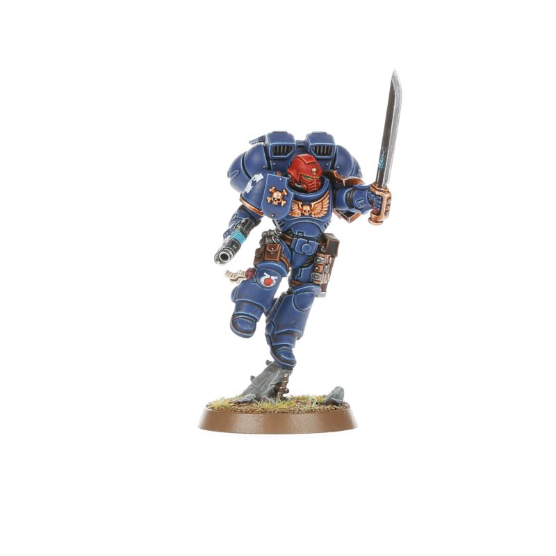 Space Marines: Assault Intercessors with Jump Packs painted miniature - Loaded Dice