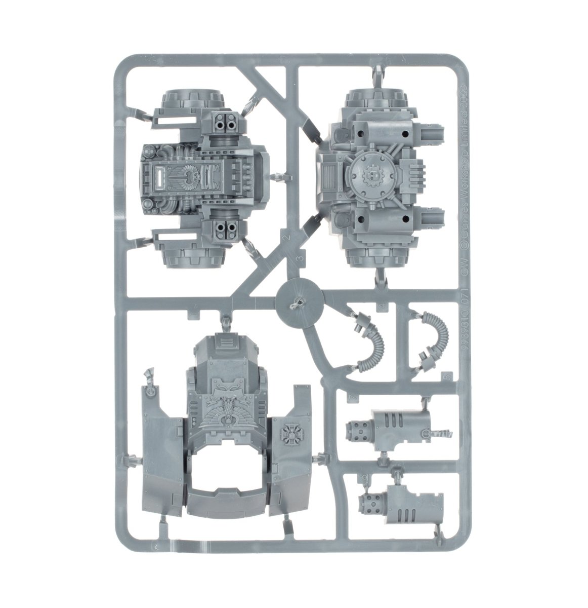Space Marines: Ballistus Dreadnought sprue contents - Loaded Dice