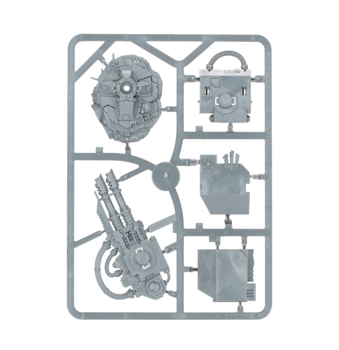 Space Marines: Ballistus Dreadnought sprue contents - Loaded Dice