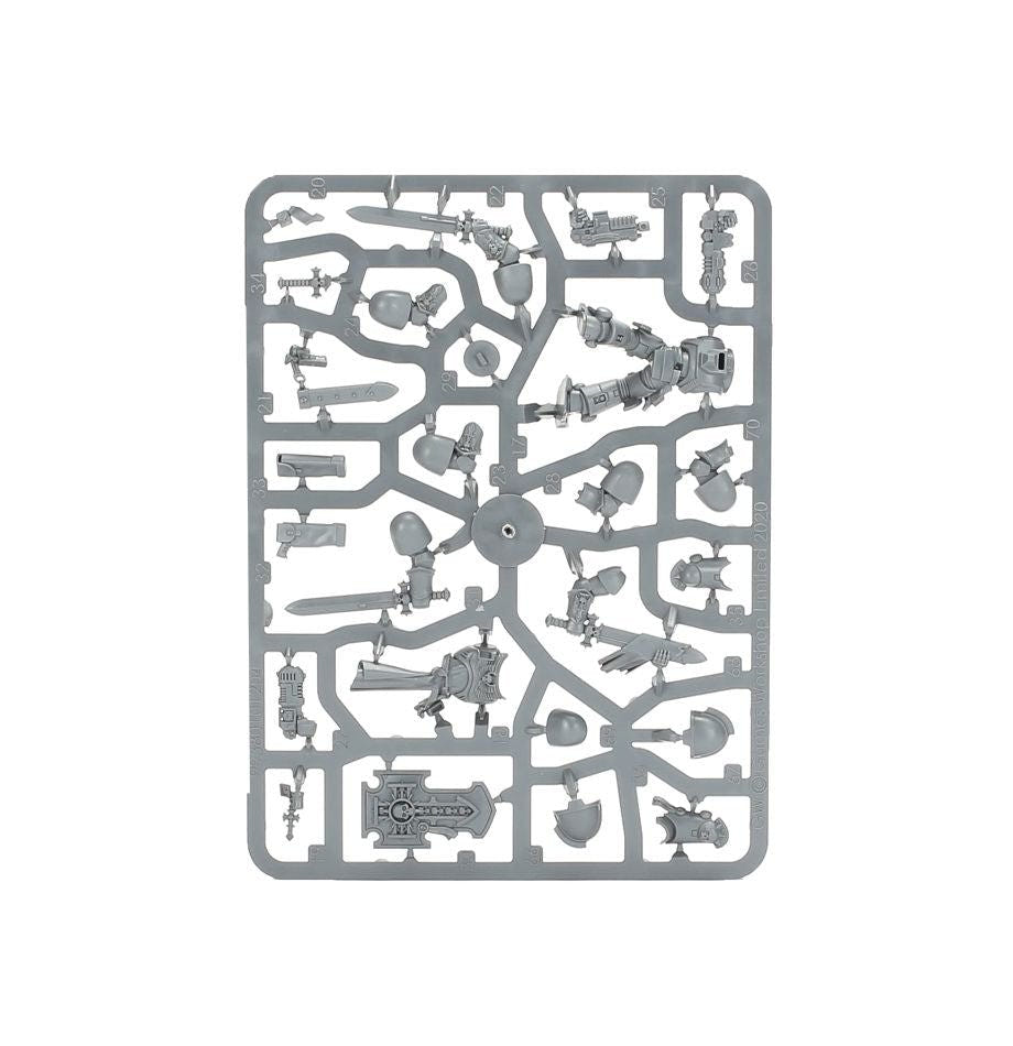 Space Marines Bladeguard Veterans unpainted plastic sprue, frame 3 of 3