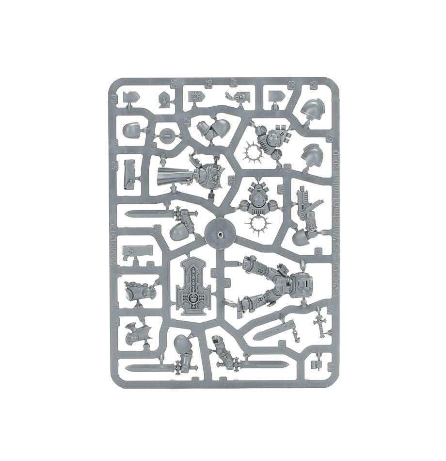 Space Marines: Bladeguard Veterans sprue contents - Loaded Dice