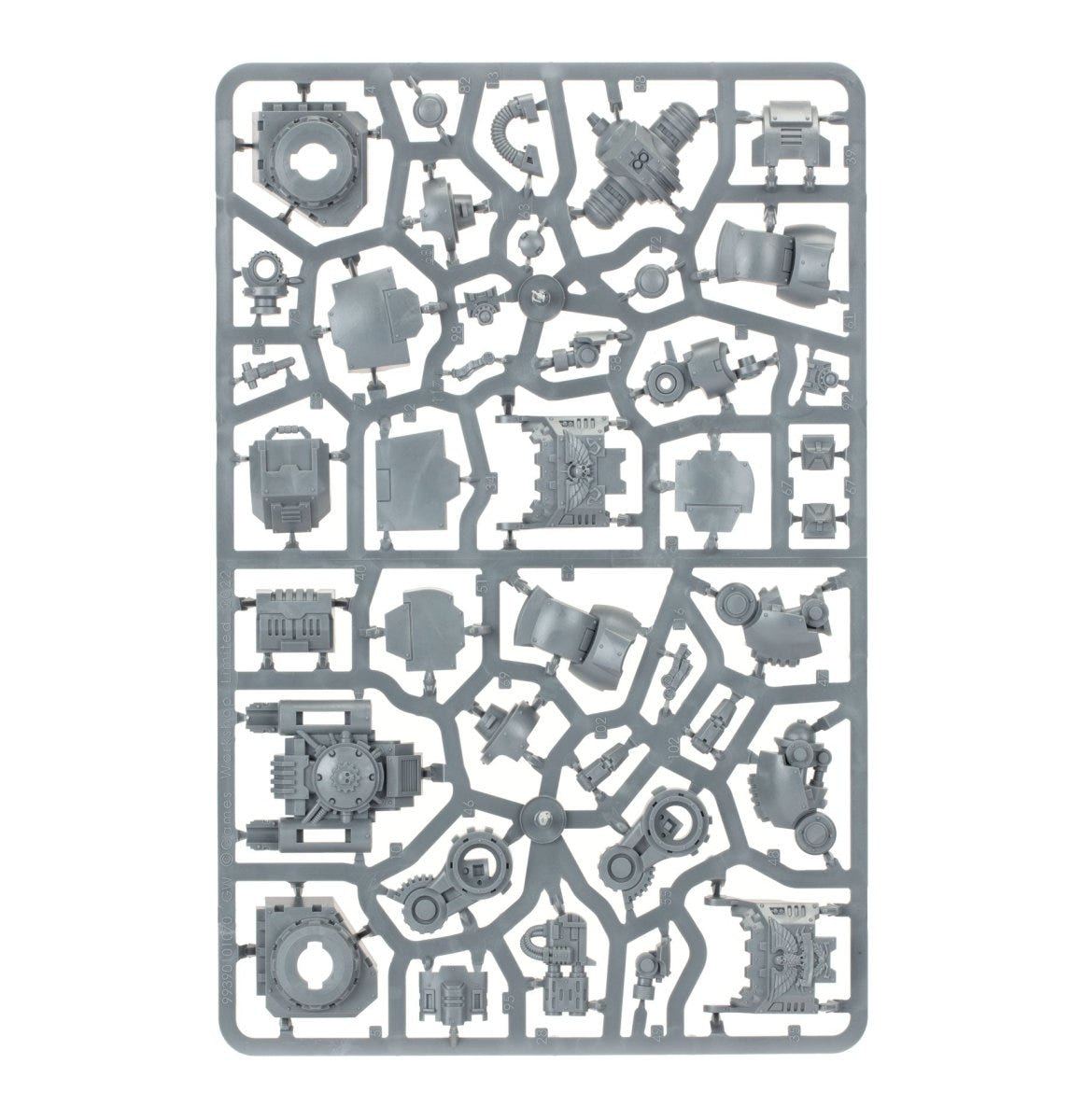 Space Marines Brutalis Dreadnought unpainted plastic sprue, frame 3 of 3