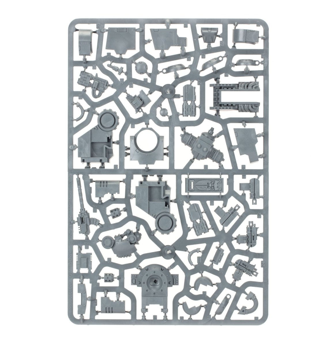 Space Marines Brutalis Dreadnought unpainted plastic sprue, frame 1 of 3
