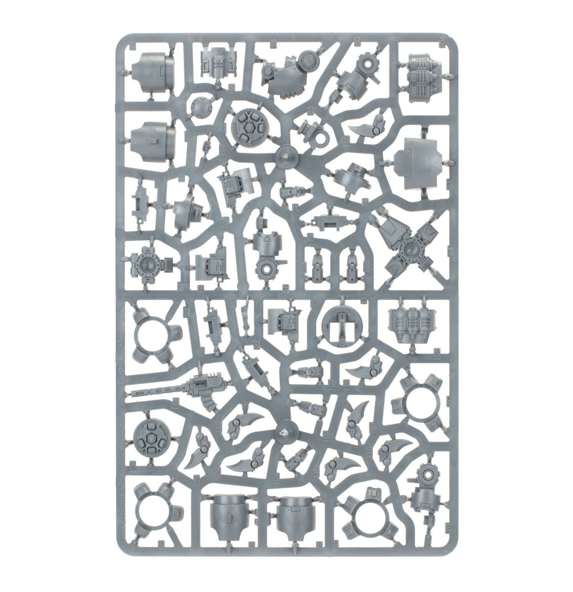 Space Marines Brutalis Dreadnought unpainted plastic sprue, frame 2 of 3