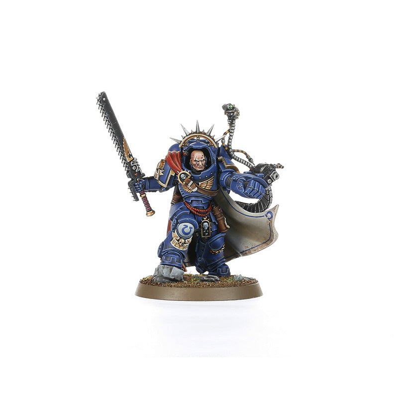 Space Marines: Captain in Gravis Armour painted miniature - Loaded Dice