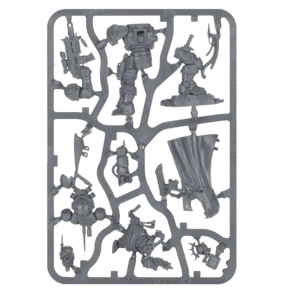 Space Marines Captain in Phobos Armour unpainted plastic sprue, frame 1 of 1