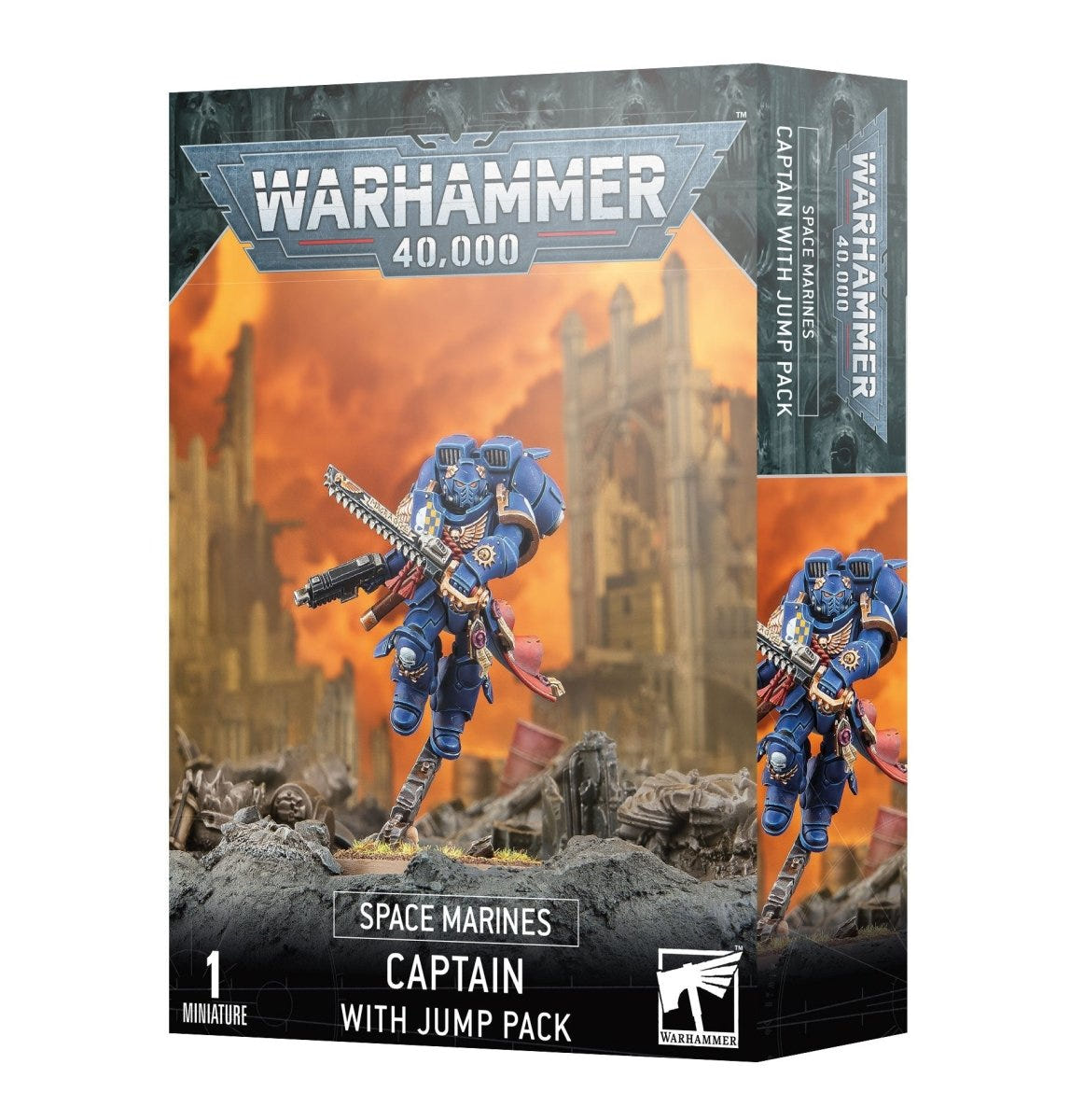 Games Workshop Warhammer 40,000 Space Marines Captain with Jump Pack box