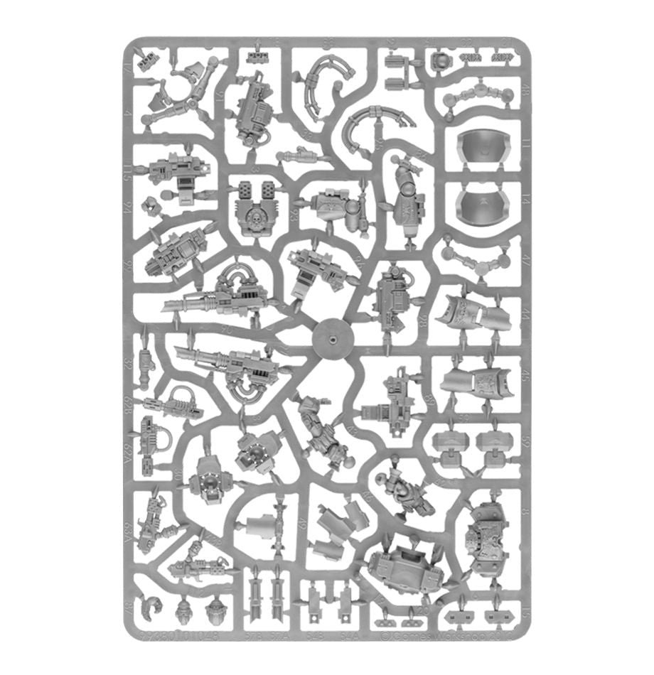 Space Marines: Centurion Assault Squad sprue contents - Loaded Dice