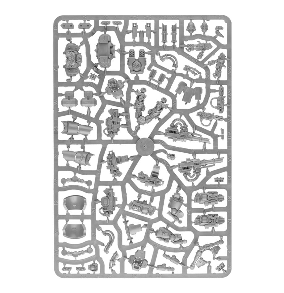 Space Marines: Centurion Assault Squad sprue contents - Loaded Dice