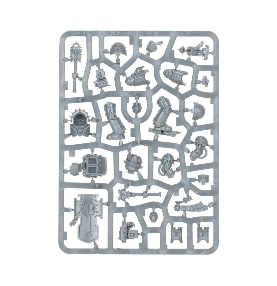 Space Marines Chaplain in Terminator Armour unpainted plastic sprue, frame 1 of 1