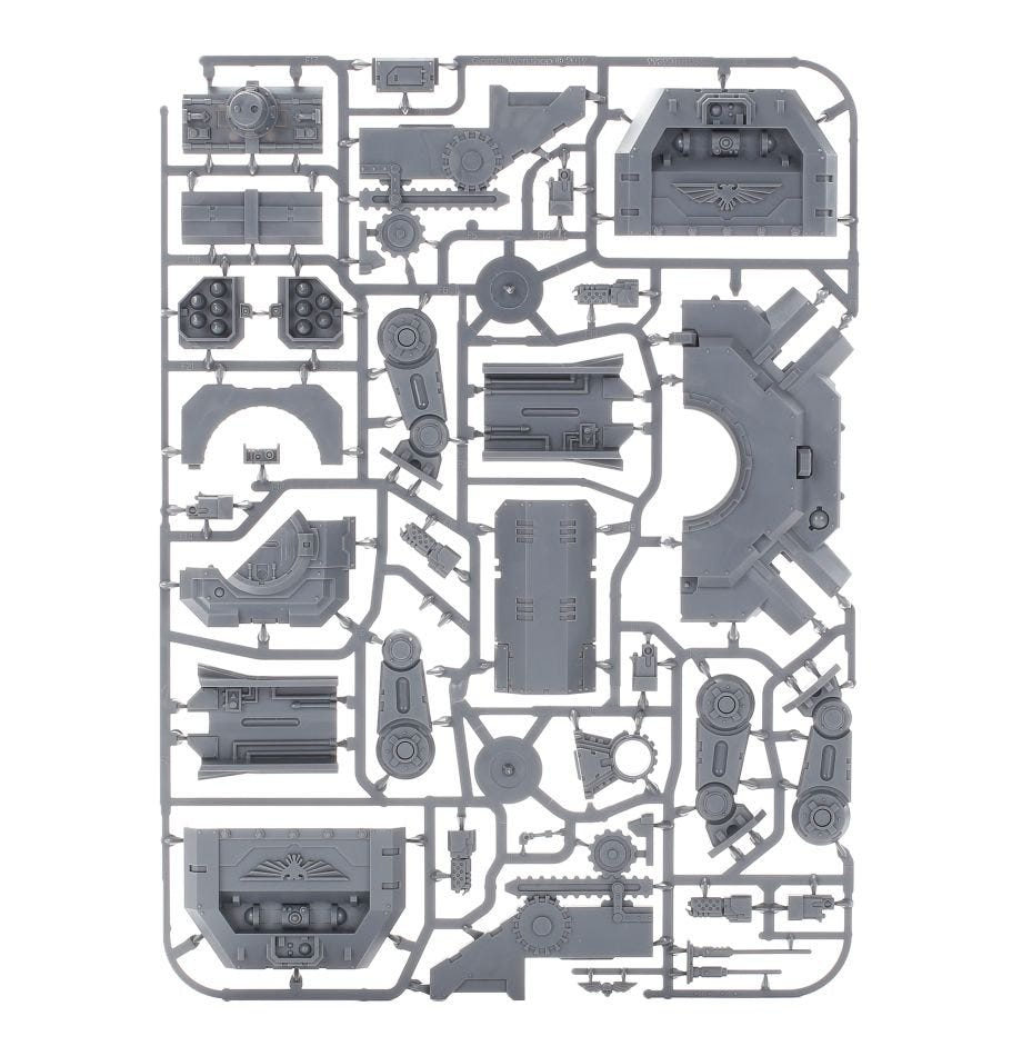 Space Marines Hammerfall Bunker unpainted plastic sprue, frame 1 of 1