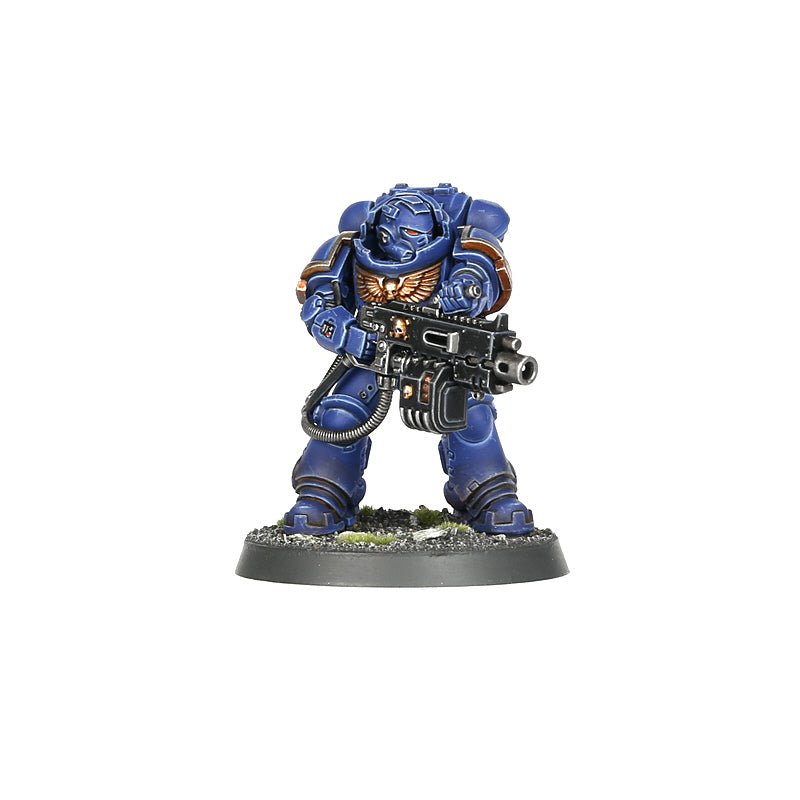 Space Marines Heavy Intercessors painted miniature - Loaded Dice