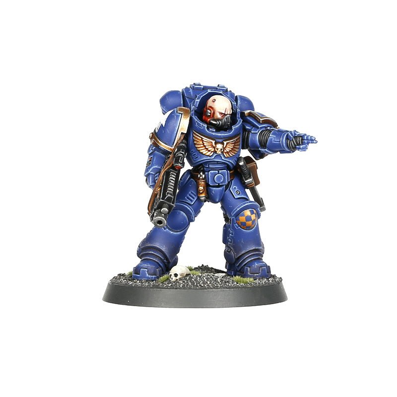 Space Marines Heavy Intercessors painted miniature - Loaded Dice