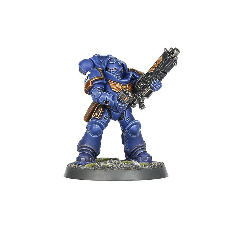 Space Marines Heavy Intercessors painted miniature - Loaded Dice