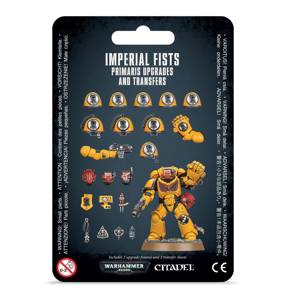 Games Workshop Imperial Fists Primaris Upgrades and Transfers blister pack front