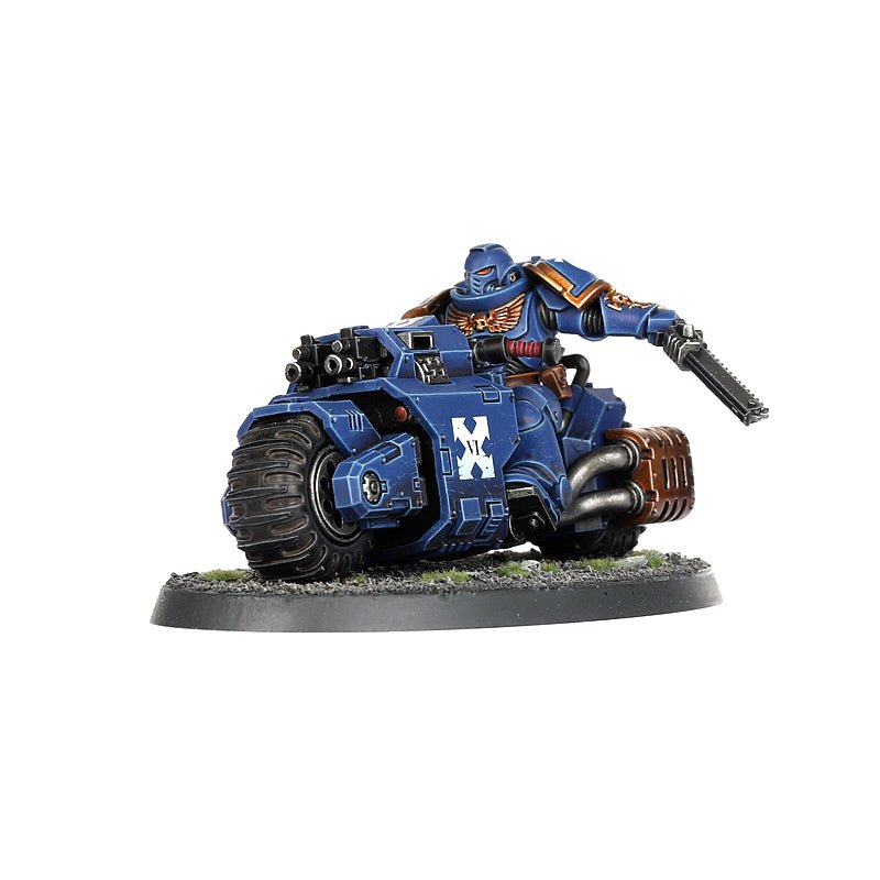 Space Marines: Outriders painted miniature - Loaded Dice