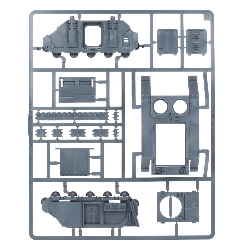 Space Marines: Predator sprue contents - Loaded Dice