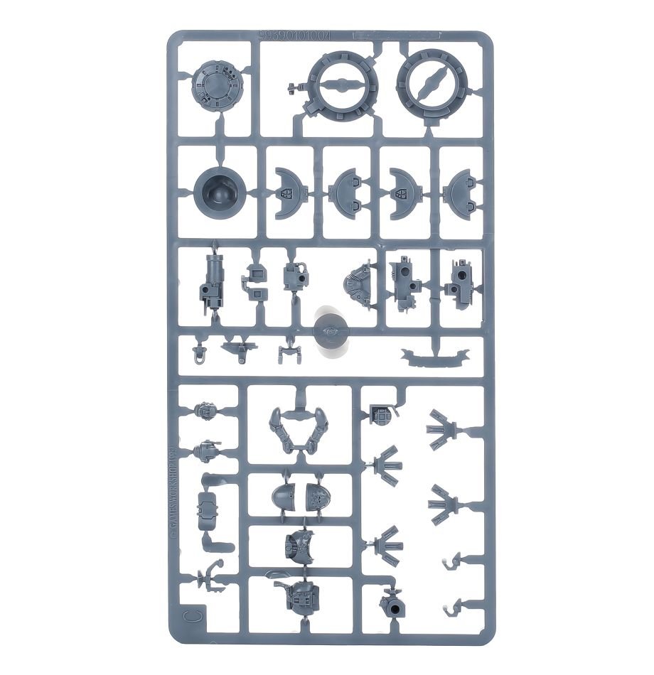 Space Marines: Predator sprue contents - Loaded Dice
