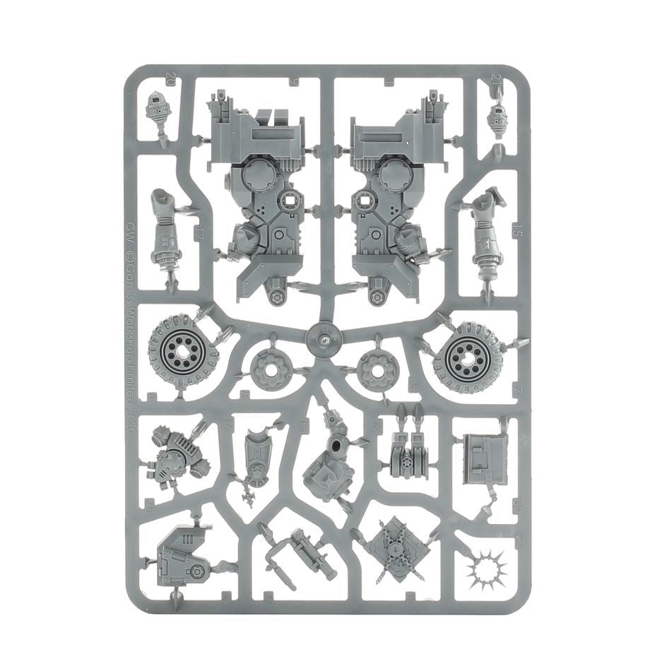 Space Marines: Primaris Chaplain on Bike sprue contents - Loaded Dice
