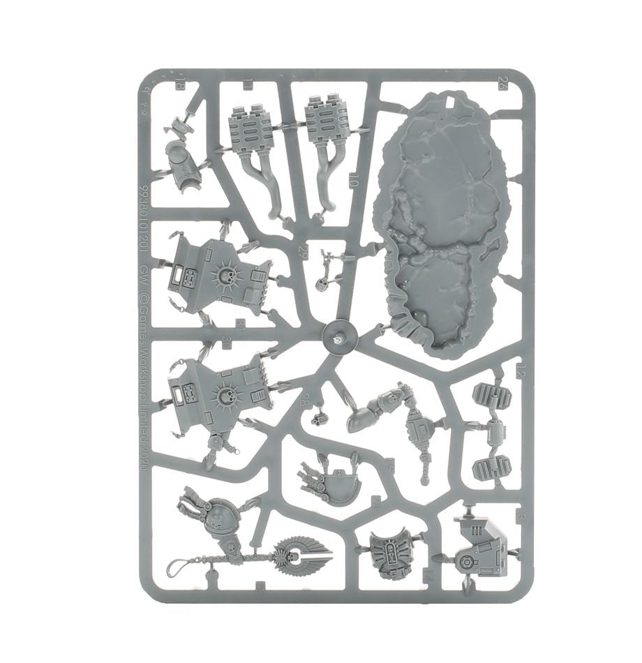 Space Marines: Primaris Chaplain on Bike sprue contents - Loaded Dice