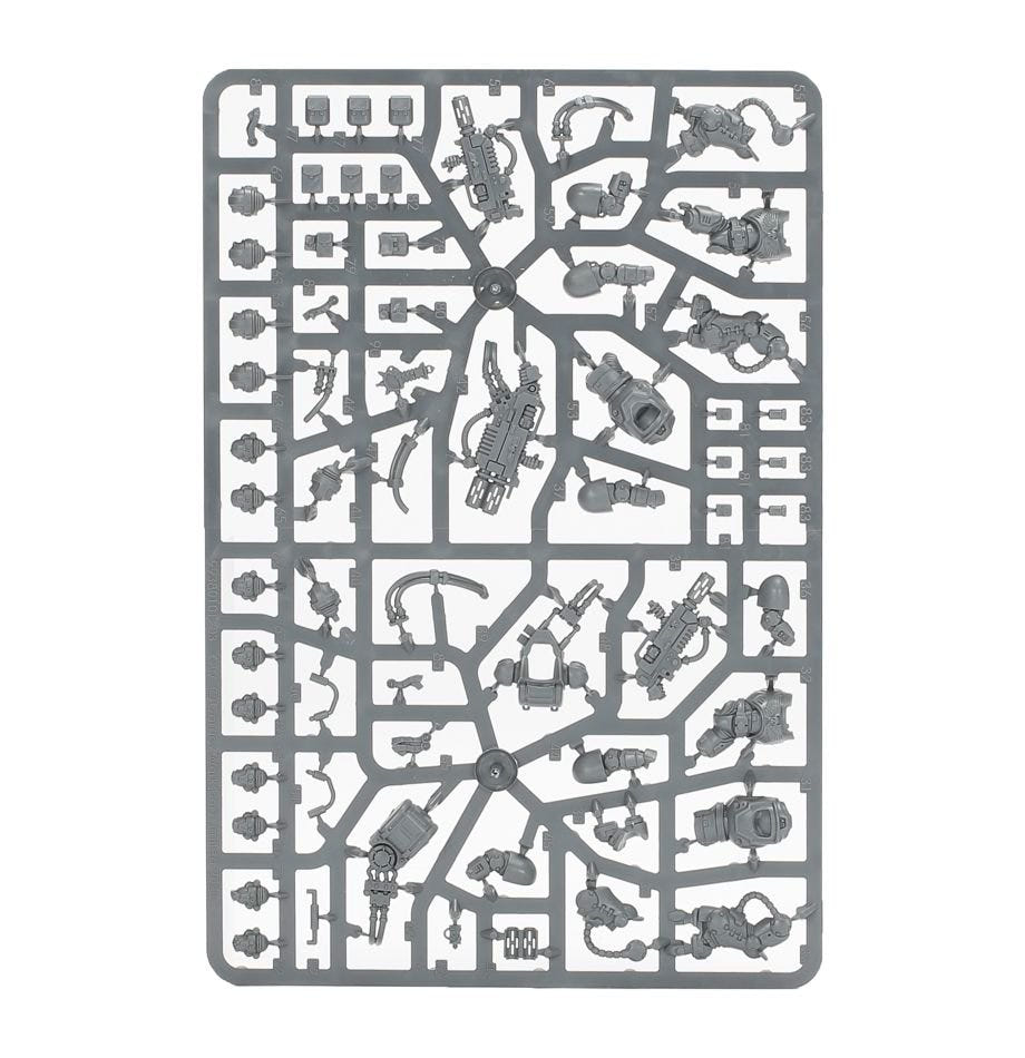 Space Marines Primaris Eradicators unpainted plastic sprue, frame 1 of 2