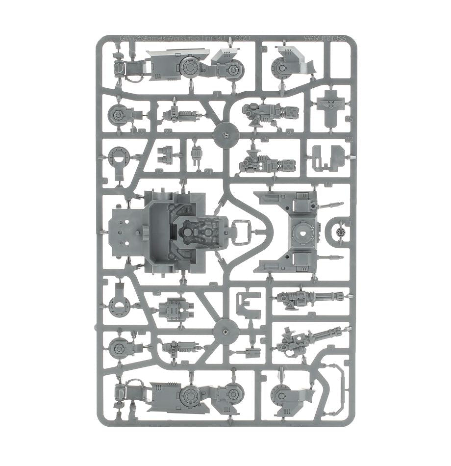 Space Marines Primaris Invader ATV unpainted plastic sprue, frame 1 of 2