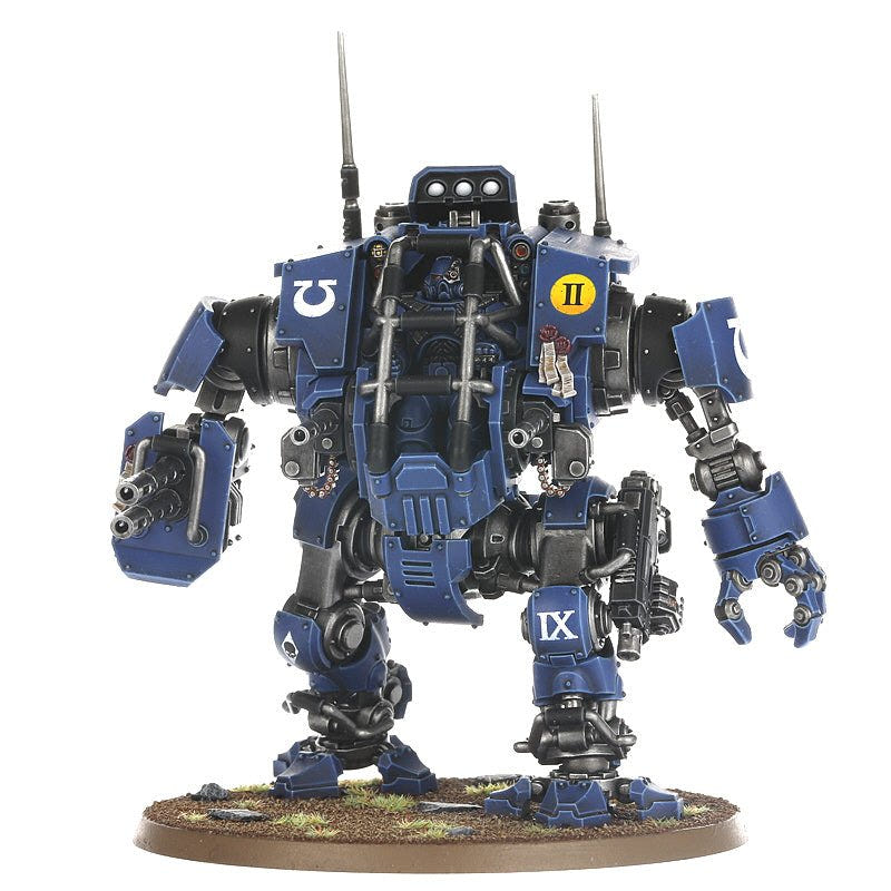 Space Marines: Primaris Invictor Tactical Warsuit painted miniature - Loaded Dice