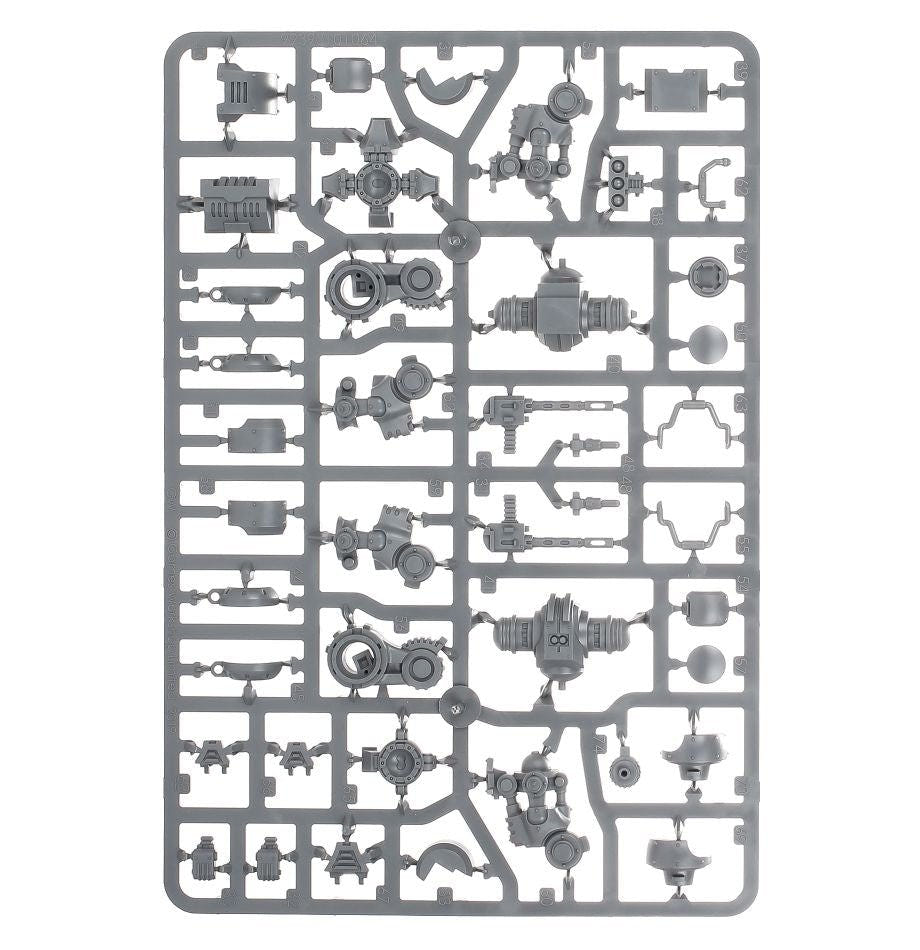 Space Marines: Primaris Invictor Tactical Warsuit sprue contents - Loaded Dice