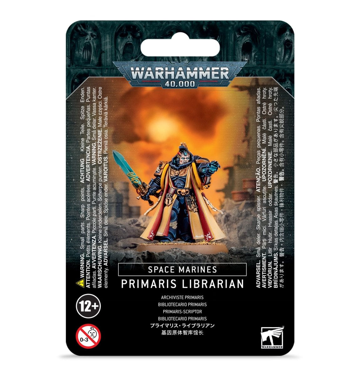 Games Workshop Warhammer 40,000 Space Marines Primaris Librarian blister pack front