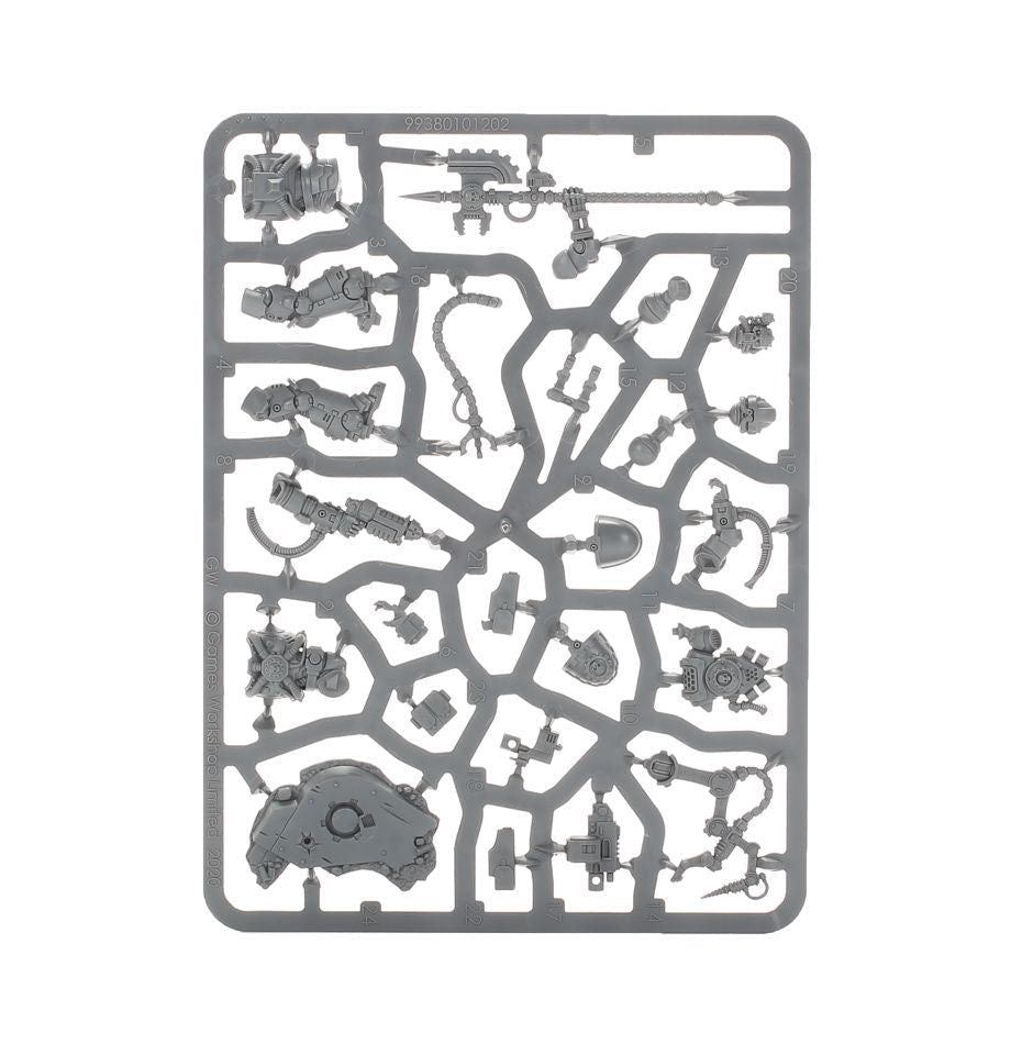 Games Workshop Space Marines Primaris Techmarine unpainted plastic sprue, frame 1 of 1