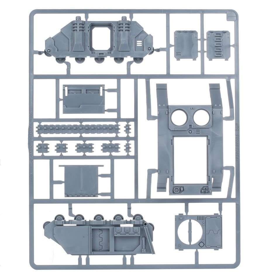 Space Marines: Razorback sprue contents - Loaded Dice