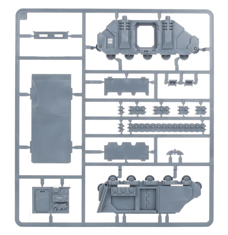 Space Marines: Razorback sprue contents - Loaded Dice